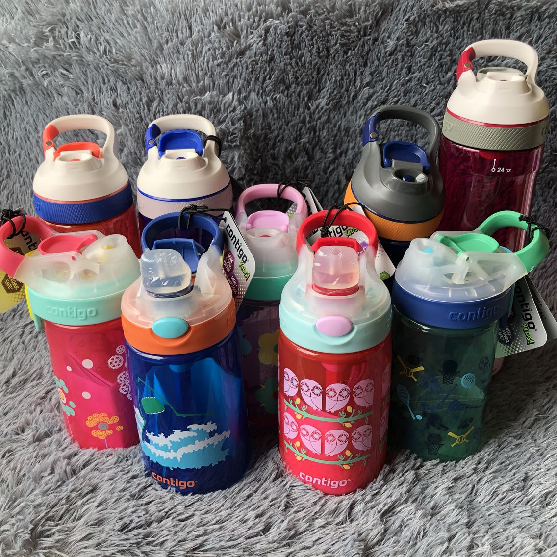 美国正品contigo儿童直饮吸管