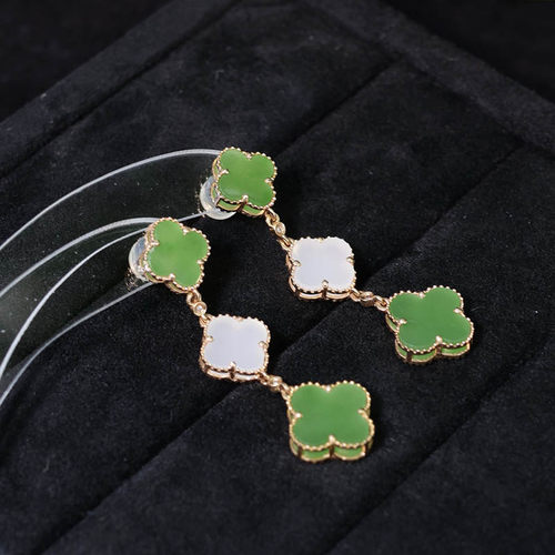时尚潮流翡翠金镶玉耳钉送老婆