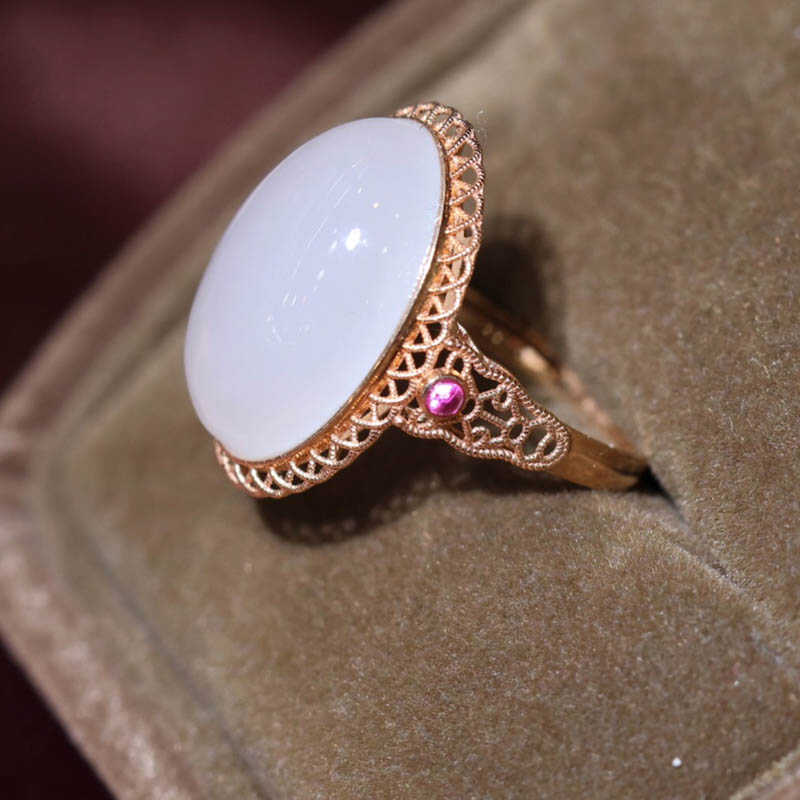 原创设计翡翠金镶玉送老婆礼物