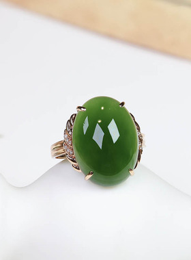 原创设计翡翠金镶玉手饰送老婆