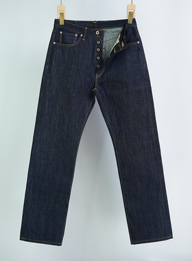 Y001-13盎司无弹赤耳丹宁牛仔裤男士直筒美式休闲男裤子复刻47501