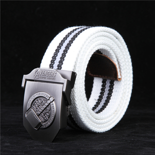 喵喵锤 钢铁侠美国队长雷神动漫帆布皮带 周边帆布腰带