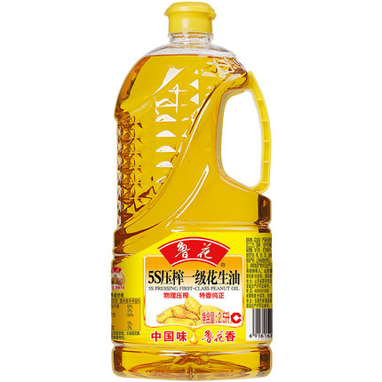 鲁花 食用油 5S 压榨一级 花生油2.5L*1家用桶装