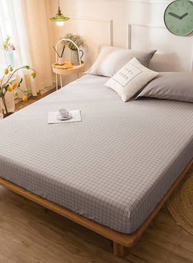 床笠定制尺寸单件纯棉夏天1.5×1.9薄垫5厘米135x190床笠罩10cm