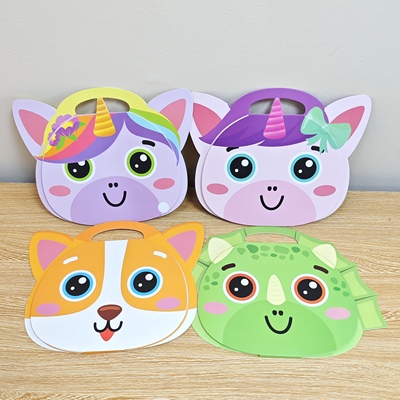 出口英国AVEC动物造型手提画画本