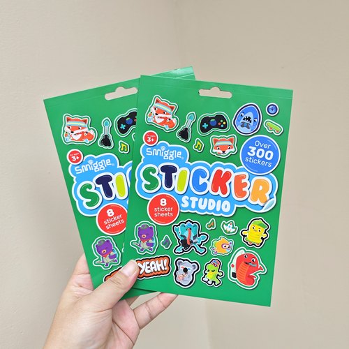 出口澳洲 SMIGGLE原装300PCS动物字母手表贴纸本子 手账用品 文具