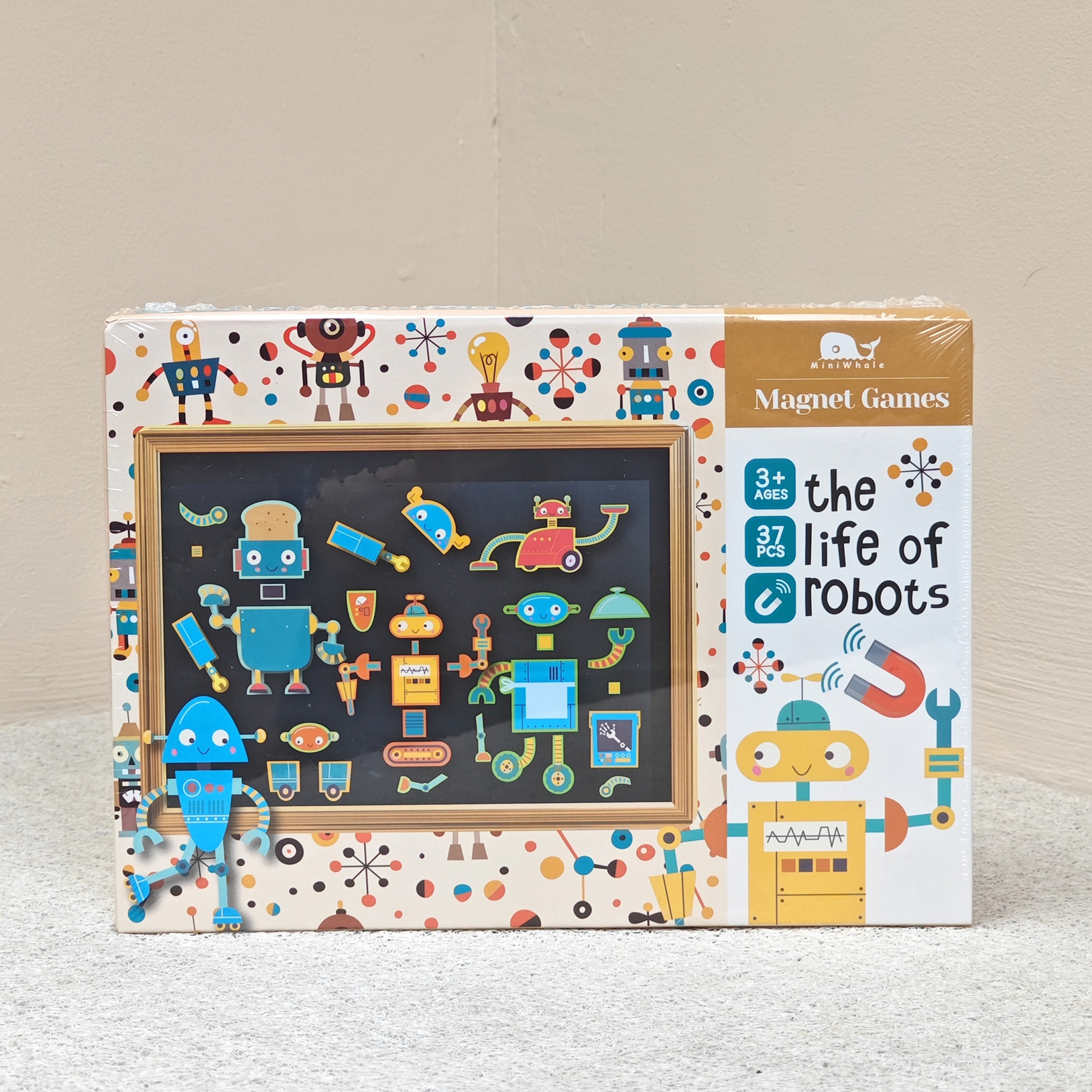出口法国 MAGNET GAMES原装机器人磁力贴拼贴玩具套装  益智早教