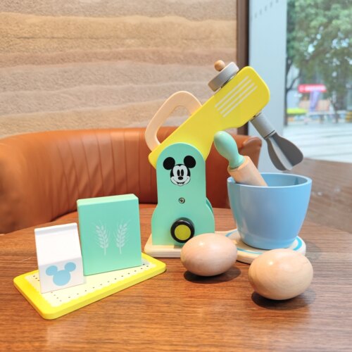 米奇实木烘焙早餐过家家玩具套装