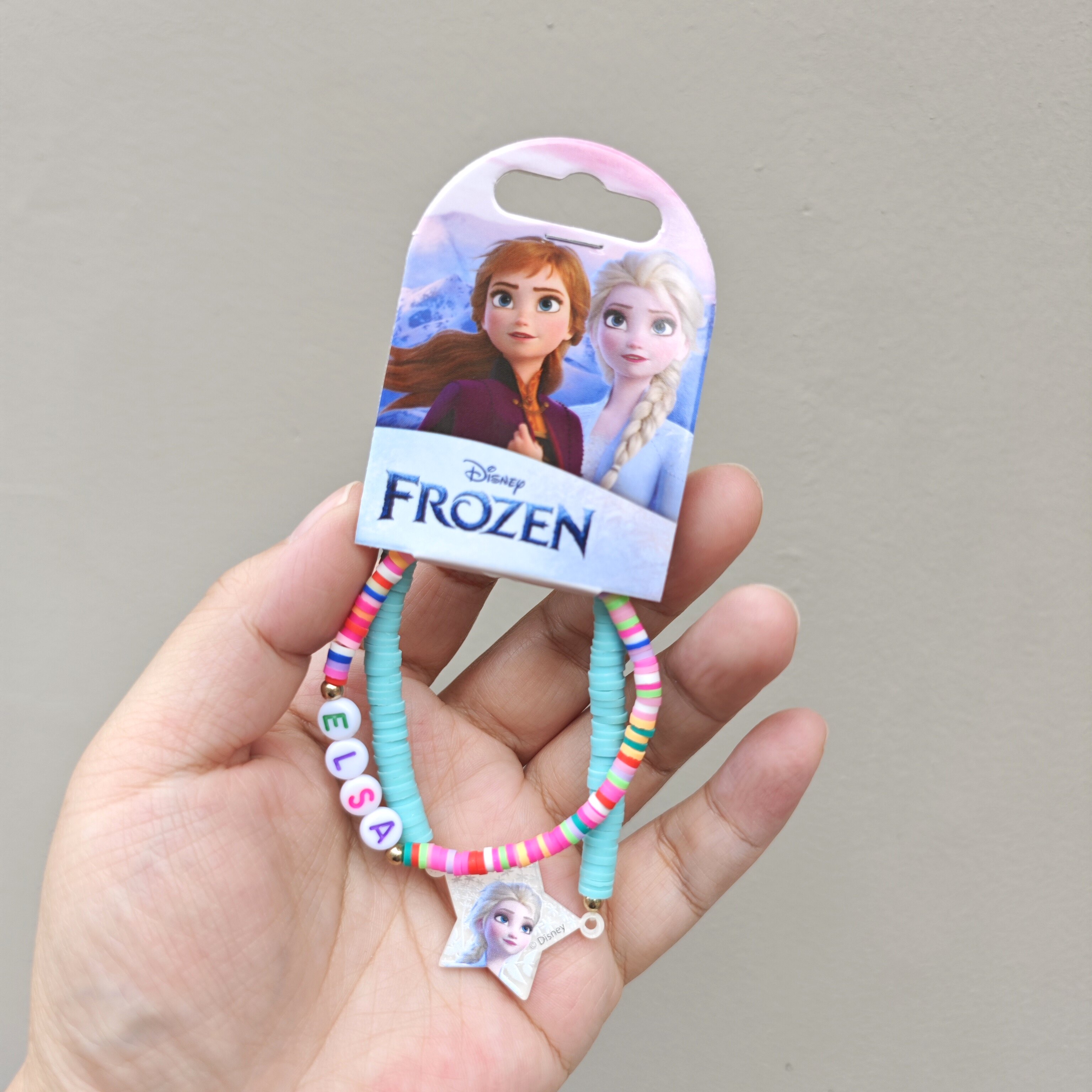 出口欧洲 冰雪奇缘彩虹儿童手链 两个装 儿童首饰装扮