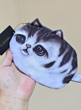 创意猫咪可爱出口欧美尾货化妆包