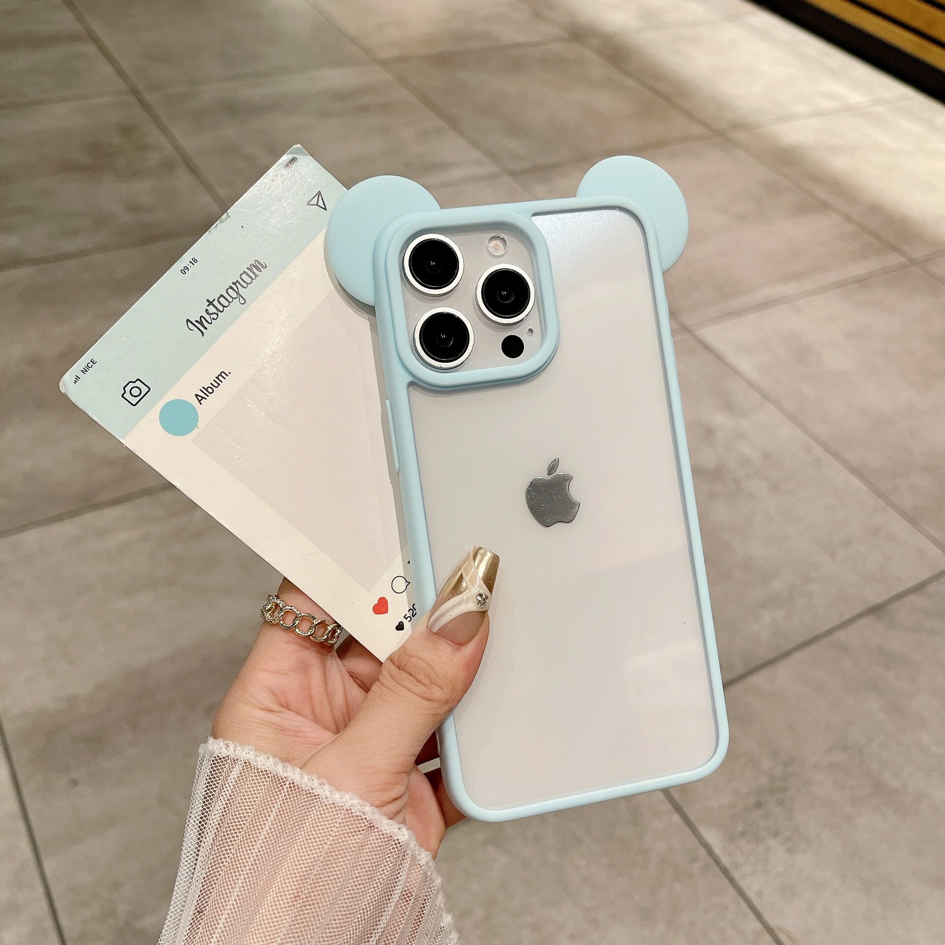 米奇耳朵手机壳适用iphone14Promax苹果13/15手机壳12Pro防摔11二合一