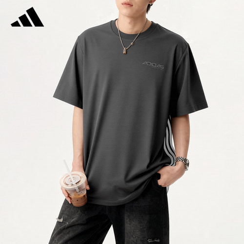 adidas阿迪达斯休闲运动短袖2026新款夏季速干健身训练T恤KQ5339