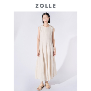 【亚麻精选】ZOLLE因为法式老钱风慵懒感无袖内搭连衣裙26春夏