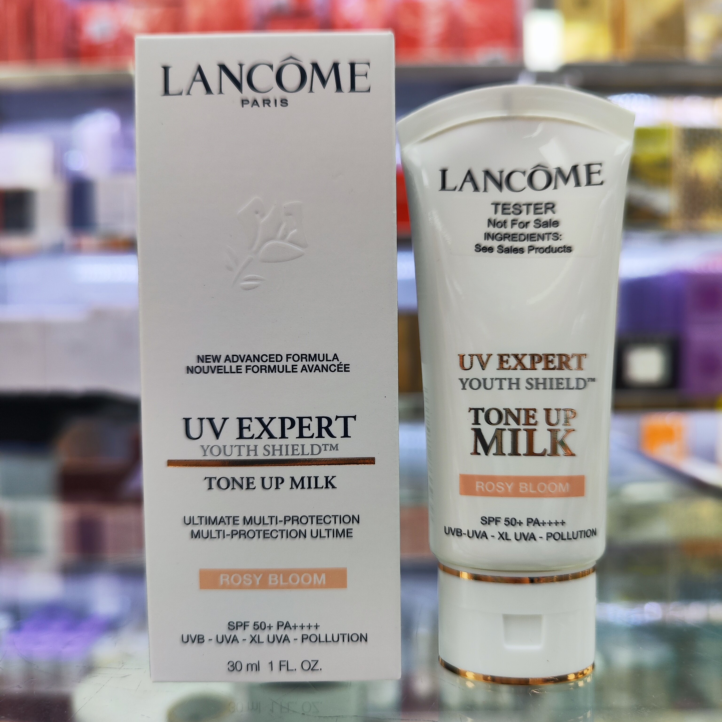 兰蔻柔皙清透素颜乳隔离霜UV小白管SPF50素颜霜30ml新版