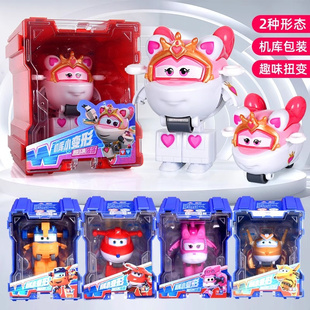 奥迪双钻超级飞侠新角色迷你变形机库酷威金小薇小翼趣味机器人新