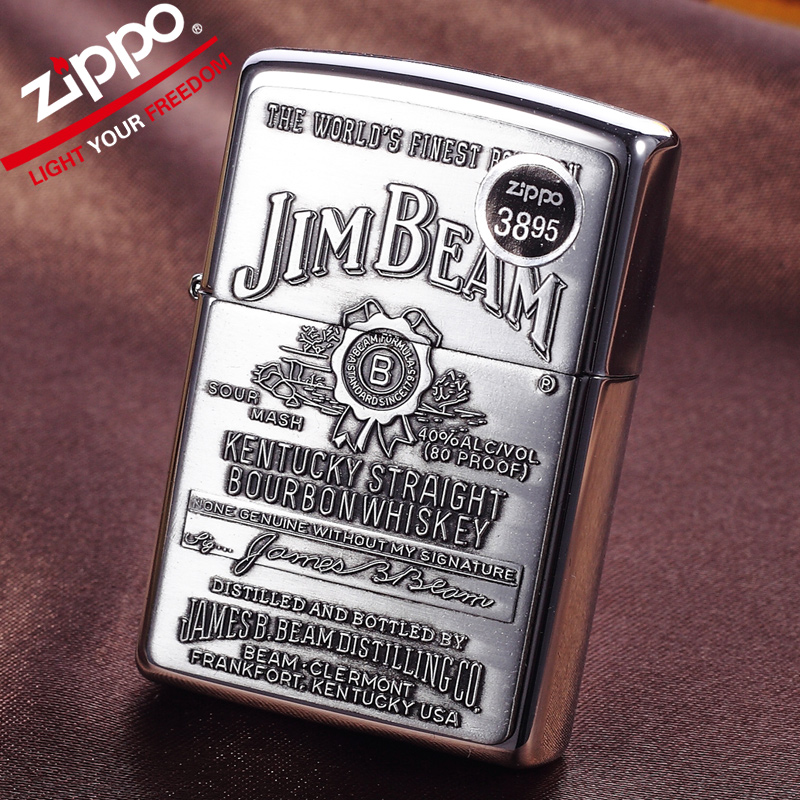 ZIPPO原裝正品打火機 防風 銀色占邊酒錫徽章 純銅酒標 專柜正版