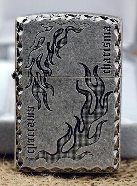 ZIPPO原装正品防风打火机 磨边 古银魅力火焰A 专柜正版 限量珍藏