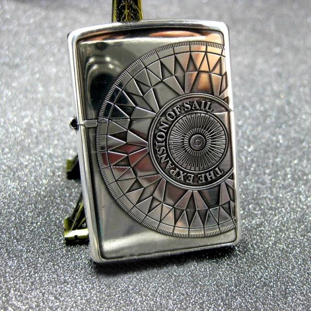 zippo日版镀银打火机
