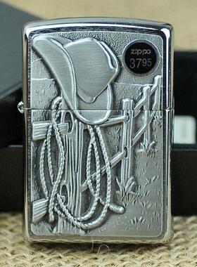 ZIPPO原装正品打火机 贴章西部牛杂 帽绳 24879 专柜正版 防风ZP