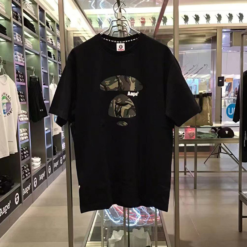 换季打折促销潮牌aape短袖26春夏男装百搭情侣纯棉半袖t恤0729