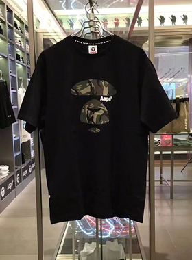 换季打折促销潮牌aape短袖26春夏男装百搭情侣纯棉半袖t恤0729