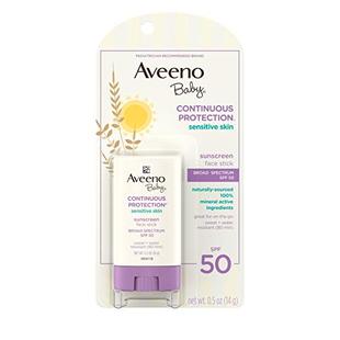 Sensitive Skin Sun Mineral Baby Continuous Aveeno Protection