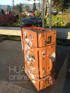 厂促红色结婚箱 复古箱子行李箱 旅行箱拉杆箱 压钱箱 尺寸颜色品
