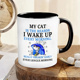 马克杯 咖啡杯家居办公室学校文字 有趣 猫咪陶瓷杯可重复使用