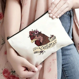 新款帆布笔袋化妆包空白购物时尚创意帆布包定 制印各种各样logo