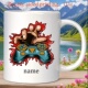 定制姓名搞怪马克杯公鸡机车大叔游戏手柄陶瓷杯 节日解压礼物杯