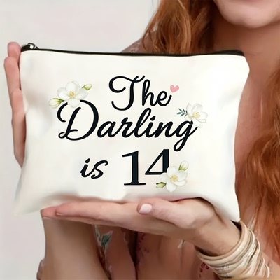 年龄昵称主题化妆包The Star/Angel/Goddess印花笔袋便携收纳袋