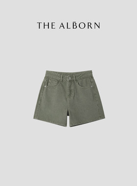 奥莉酱THE ALBORN·“日常必穿”进口土耳其长绒棉 高腰牛仔短裤
