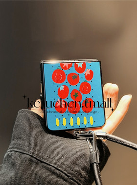 西红柿适华为pocket2手机壳purax硬nova三星zflip7 6 4卡通vivox皮纹oppofindn3n2女荣耀v小米mix flip绳p50