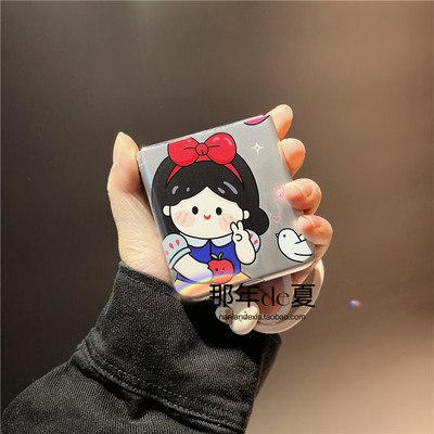 苹果公主适用小米mixflip手机壳华为purax荣耀vflip硬pockt2三星zflip7 5 6 通nova磨砂oppofindn3n2女xflip