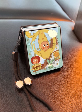 星星人适用小米mixflip华为purax手机壳pocket2磨砂novaflip三星zflip7654卡通vivox可爱oppofindn3n2女p50