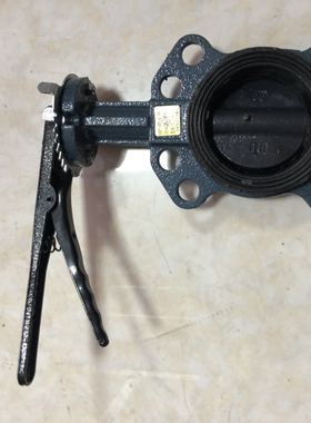 D71X3-16ZB1手柄挂胶蝶阀全胶蝶阀加宽密封蝶阀 50 65 80 100 150