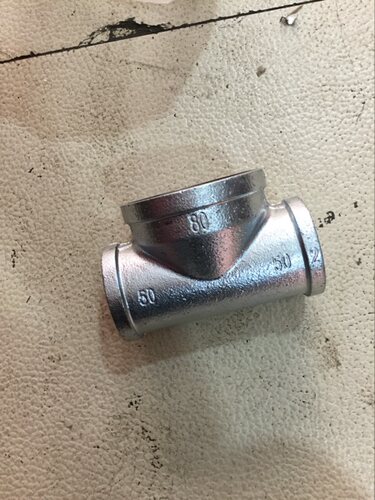 镀锌消防管中三通两边