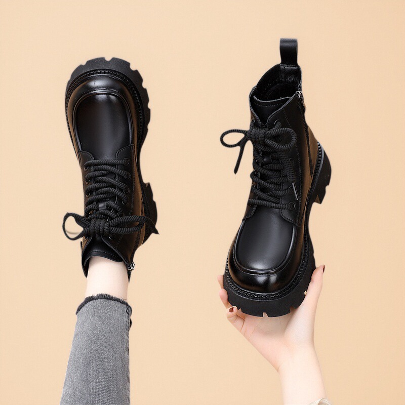 加绒保暖马丁靴女时尚百搭