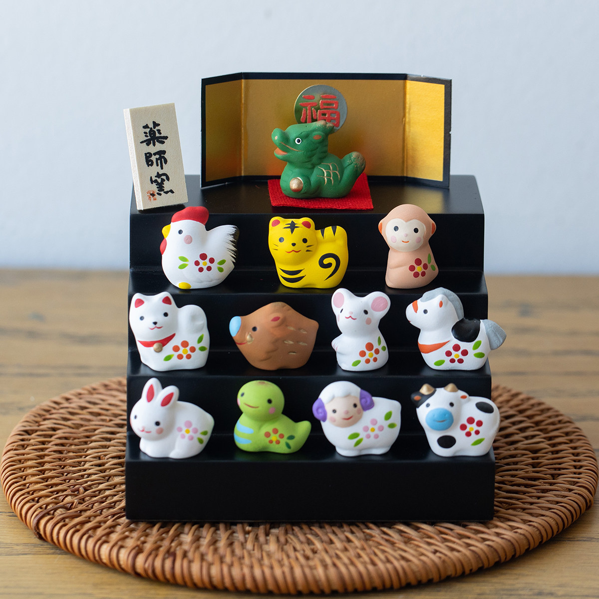 日本进口药师窑十二生肖桌面装饰摆件招福开运乔迁新年开业送礼物,家居饰品,桌面摆件,淘宝优惠券,粉丝福利购,淘宝优惠卷