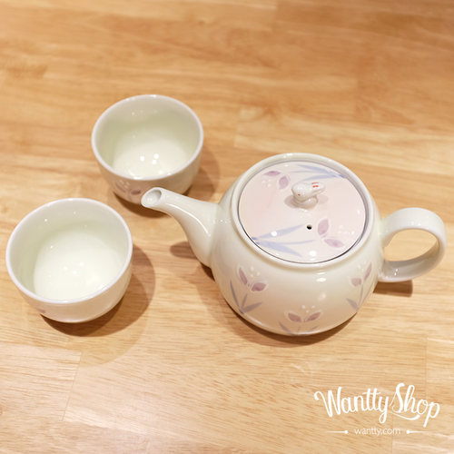 现货日本有田烧兔子盖薰衣草茶壶