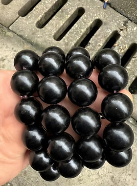 天然真品黄花黑花牛角手串