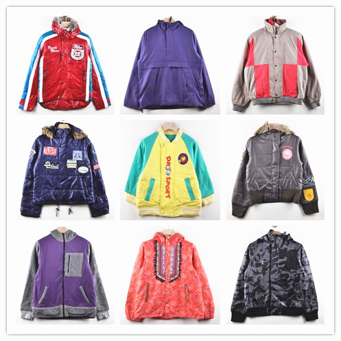 vintage古着欧美日系原宿街头嘻哈宽松撞色拼接棒球服夹克外套J15