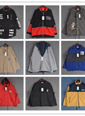 vintage古着街头风数字棒球服