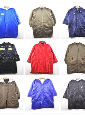 vintage古着欧美日系街头潮牌撞色冲锋衣户外秋冬棉服男女外套t3