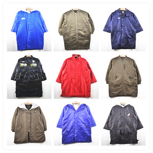 vintage古着欧美日系街头潮牌撞色冲锋衣户外秋冬棉服男女外套t3