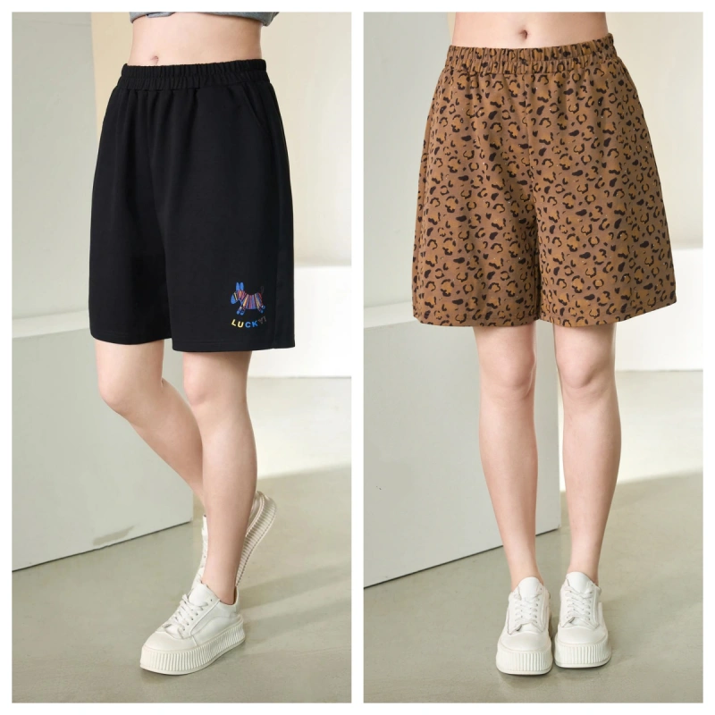 驰爽2026大码女夏季新款200斤胖mm宽松显瘦时尚休闲运动舒适短裤