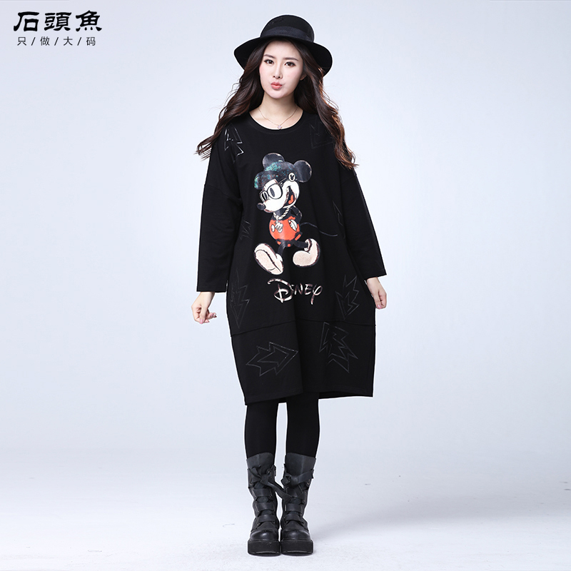 石头鱼200斤胖mm大码韩版宽松