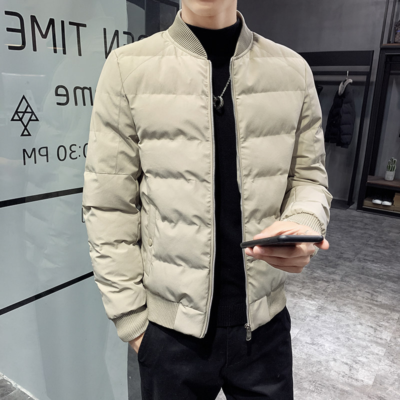 20冬季店主风新款棉衣韩版修身外套男棉袄 杏色3 MY11-P118控158图片