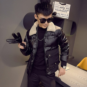 冬季新款男士精神小伙毛领羽绒服外套轻薄羽绒6 YR603-P158控208图片