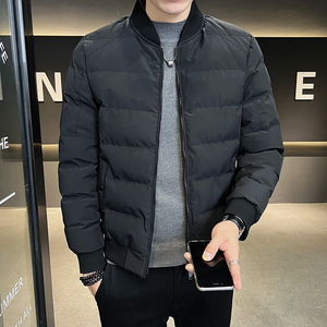 23冬季店主风韩版修身纯色棉衣外套男棉袄 MY11-P118控158图片